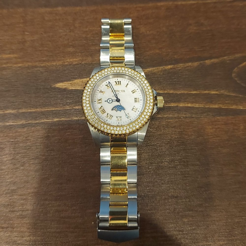 Invicta Sea Base Unisex Watch w/ Mother of Pearl Dial - 40mm, Steel, Gold